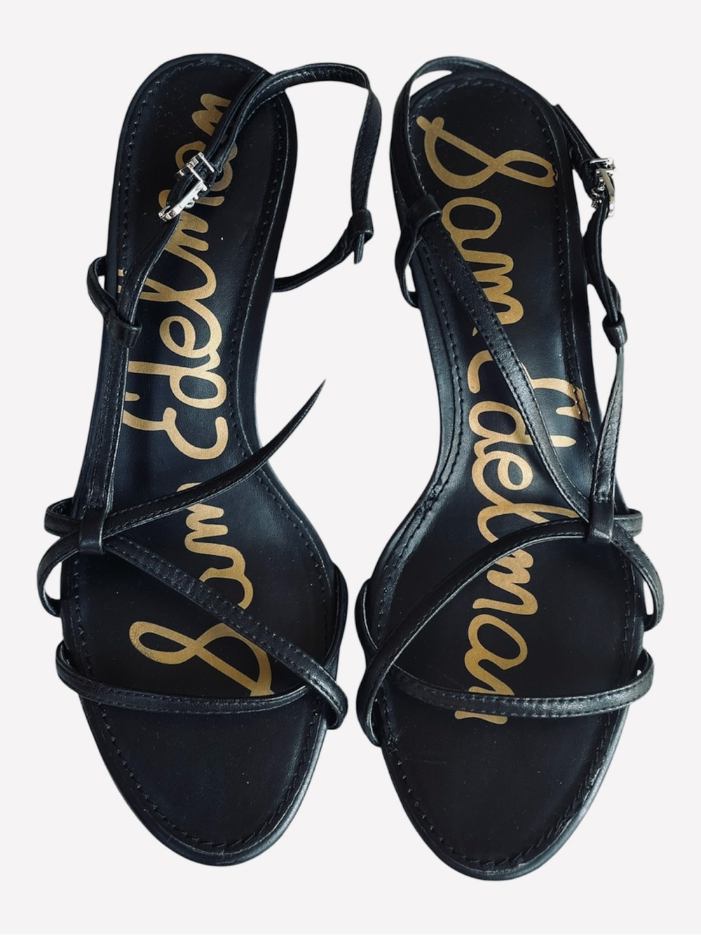 Sam Edelman black leather Emmie strappy sandals 7
